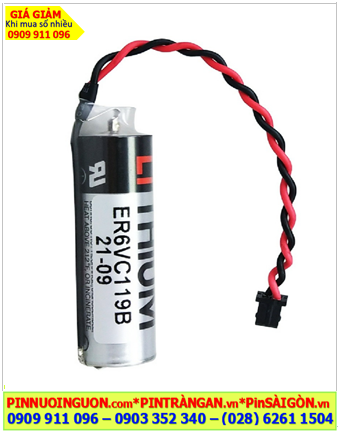 Toshiba ER6VC119B (chuẩn Châu Âu EU), Pin PLC Toshiba ER6VC119B AA2000mAh 3.6v, Xuất xứ NHẬT